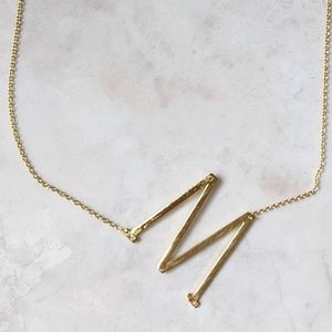 Anthropologie M Initial Necklace